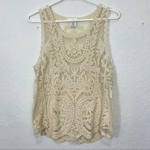 Say what lace Sleevless top
